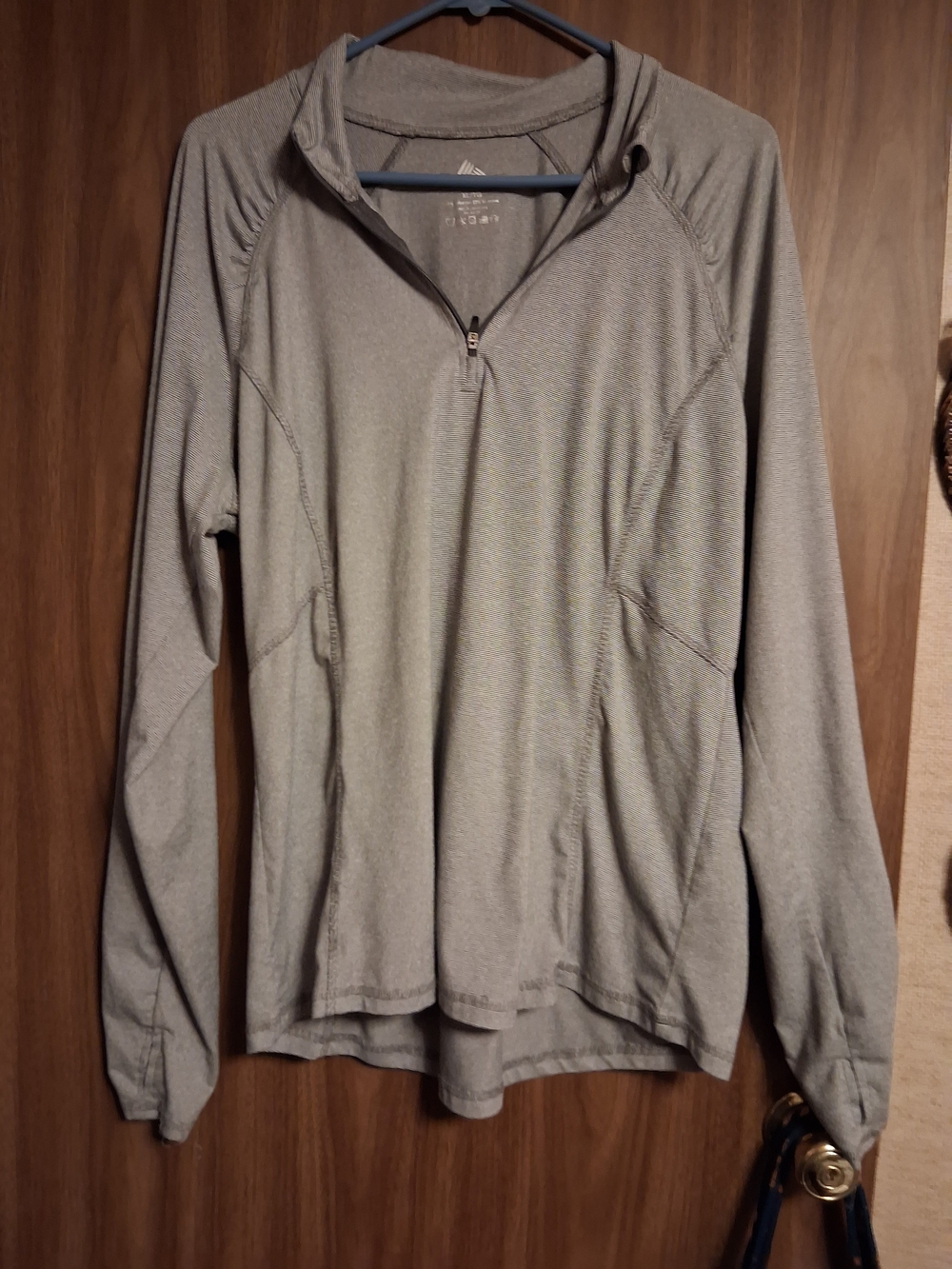 RBX Women's Gray Half-Zip Hoodie Pullover